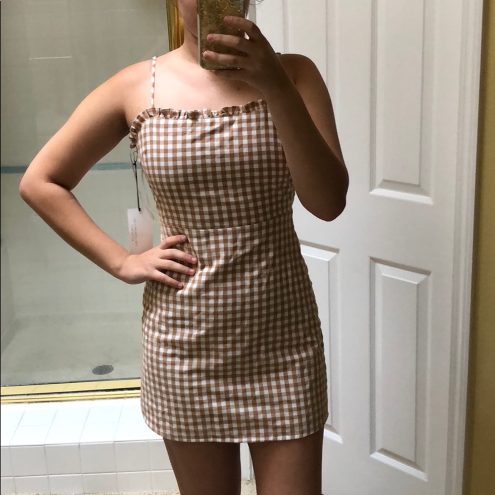 NWT checkered dress